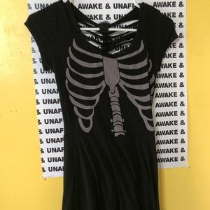 Hot topic teenage runaway rib cage dress